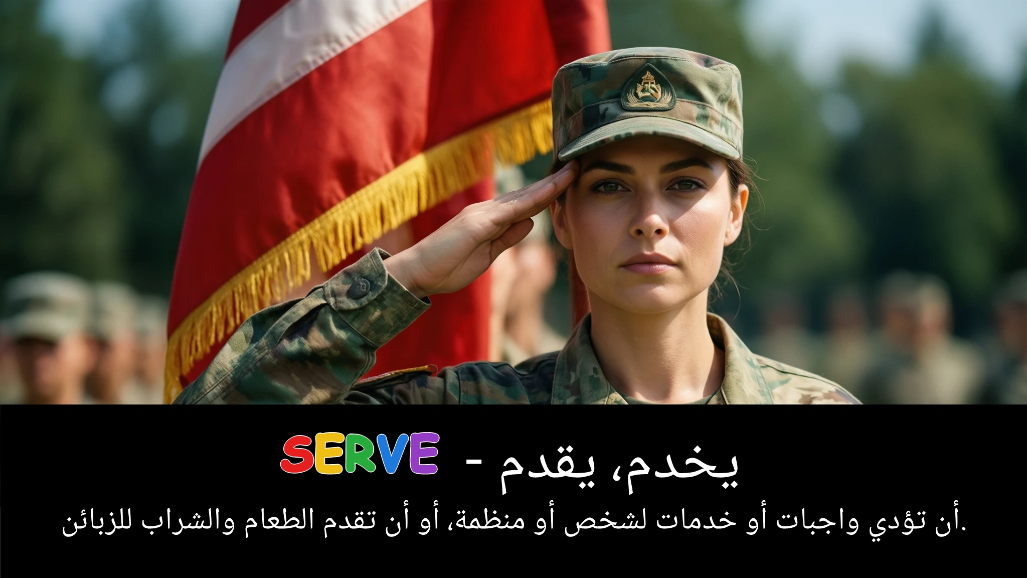 Arabic Illustration for serve